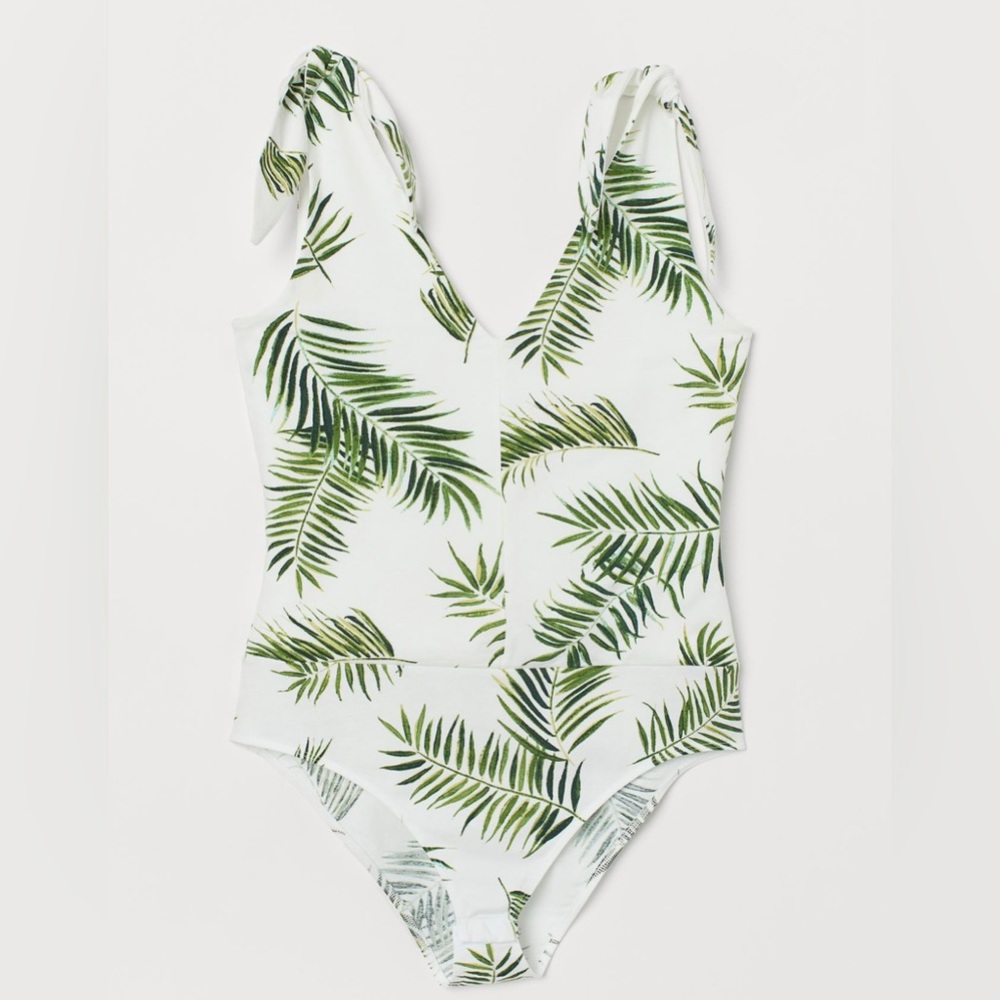 H&M Palm Leaves Patterned Bodysuit